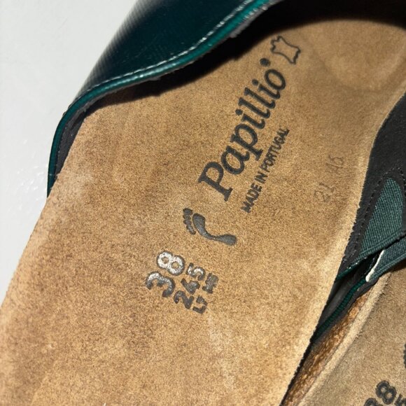 NEW | BIRKENSTOCK Pappillio NamicaTex Glossy Dark GREEN Narrow EU 38 - Picture 7 of 8